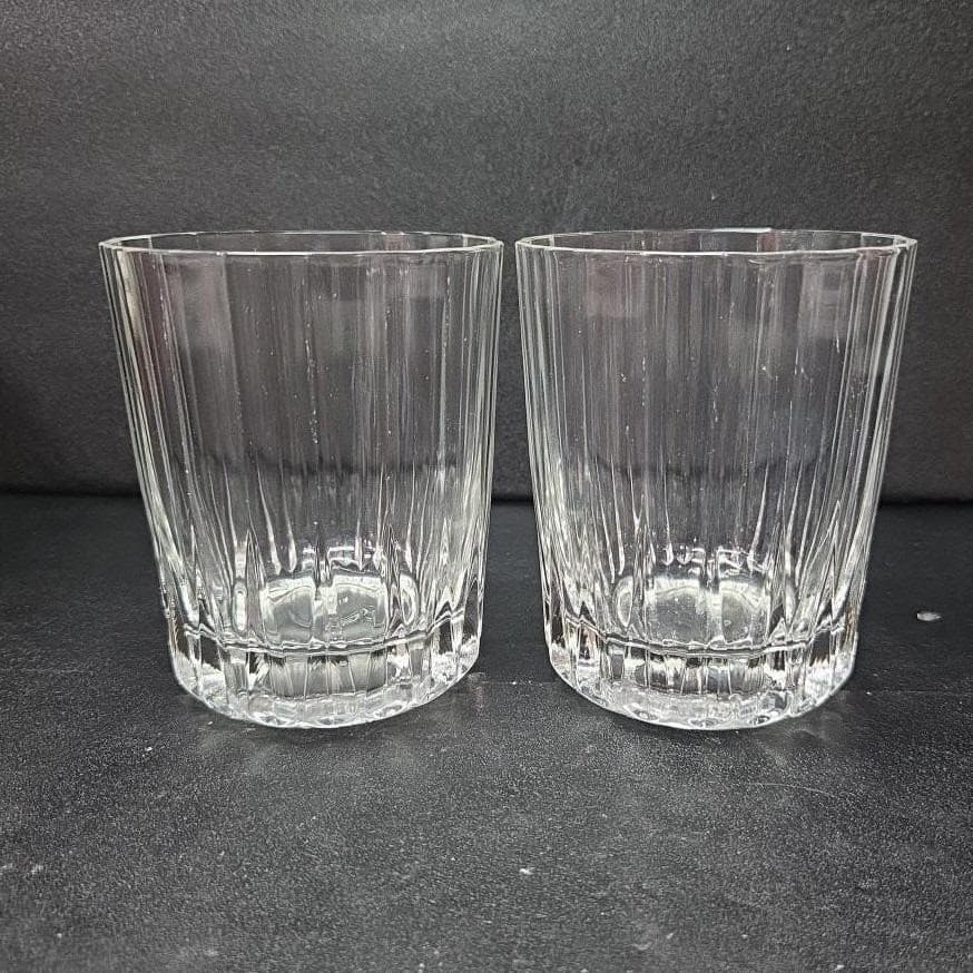 Pasabahce Old Fashioned Tumblers, Set of 2, Vertical Panels Rocks Glass, Barware - Thumbnail 7