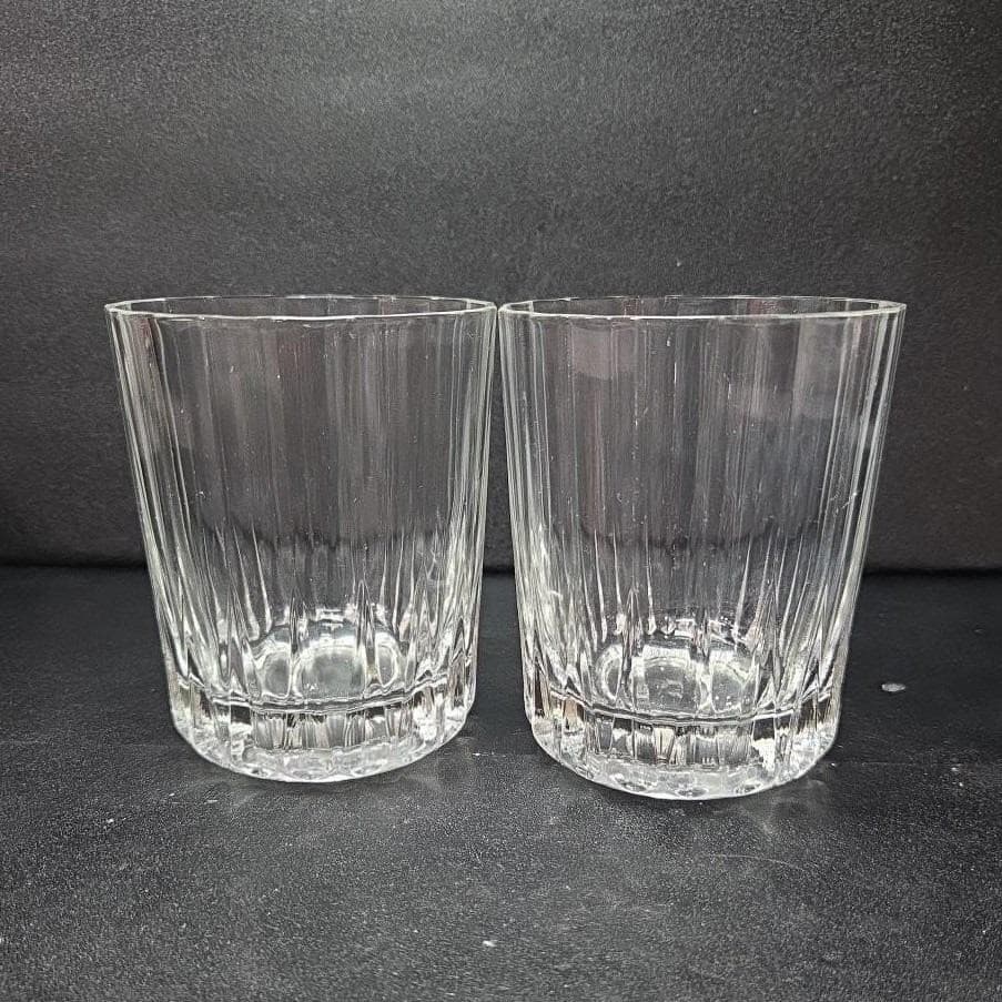 Pasabahce Old Fashioned Tumblers, Set of 2, Vertical Panels Rocks Glass, Barware - Thumbnail 8