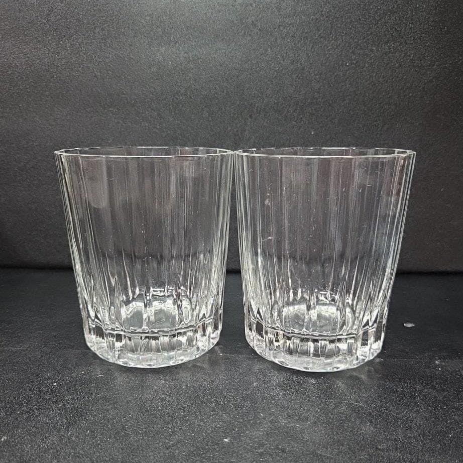 Pasabahce Old Fashioned Tumblers, Set of 2, Vertical Panels Rocks Glass, Barware - Thumbnail 9