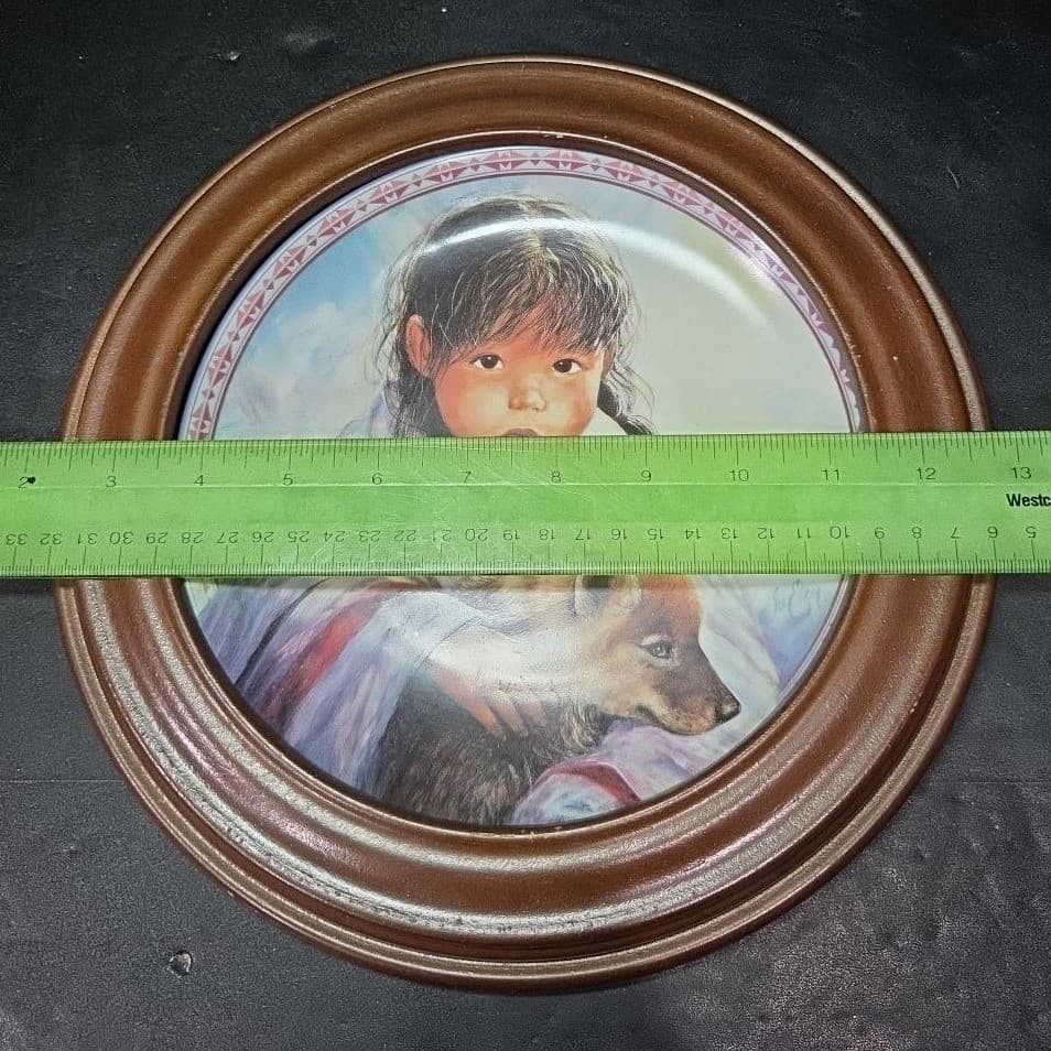 Bradford Exchange "Wrapped in Love" Collectors Plate, Children Of The Land - Thumbnail 5