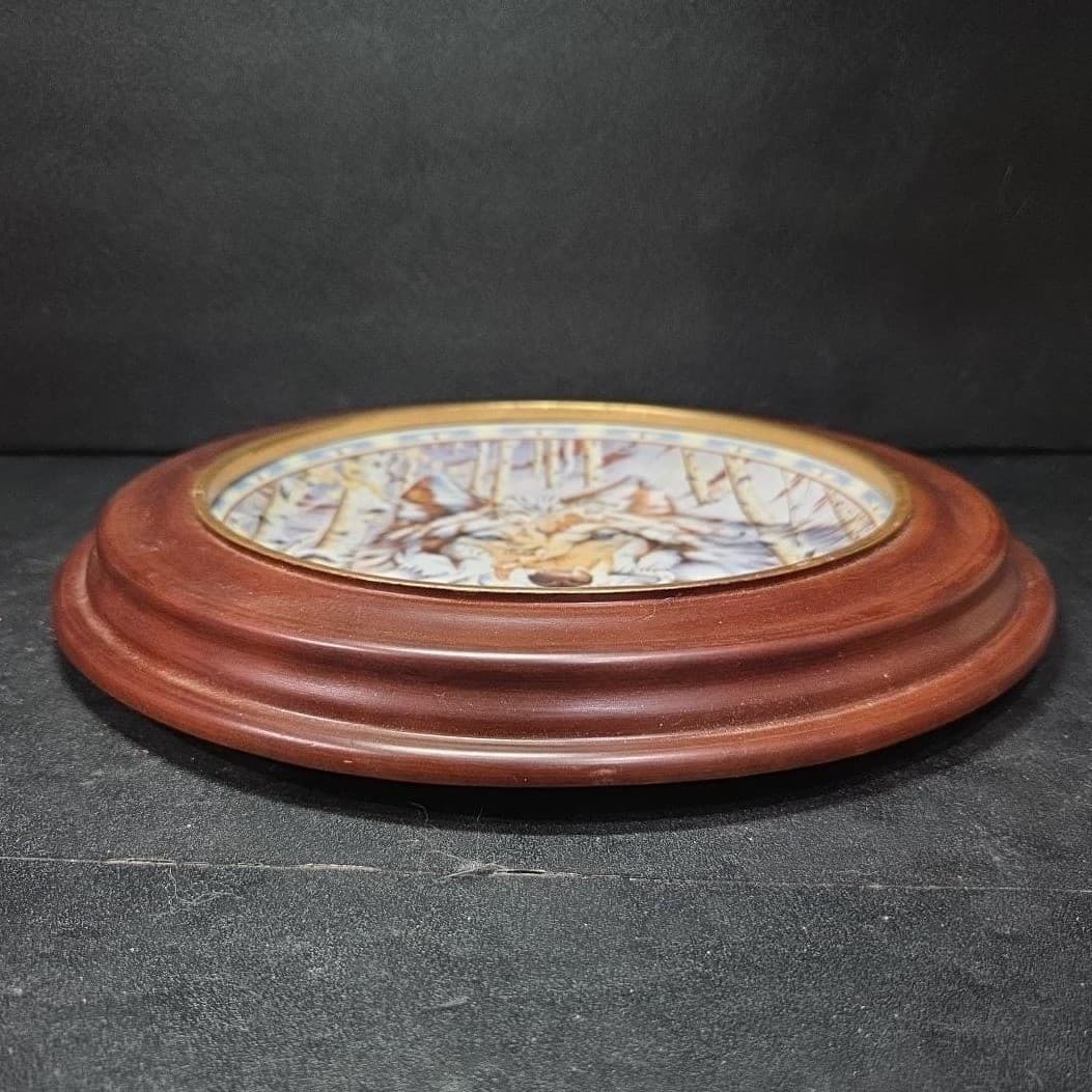 Bradford Exchange "Eyes Of The Wolf" Plate, Vintage Kindred Spirits Collection - Thumbnail 6
