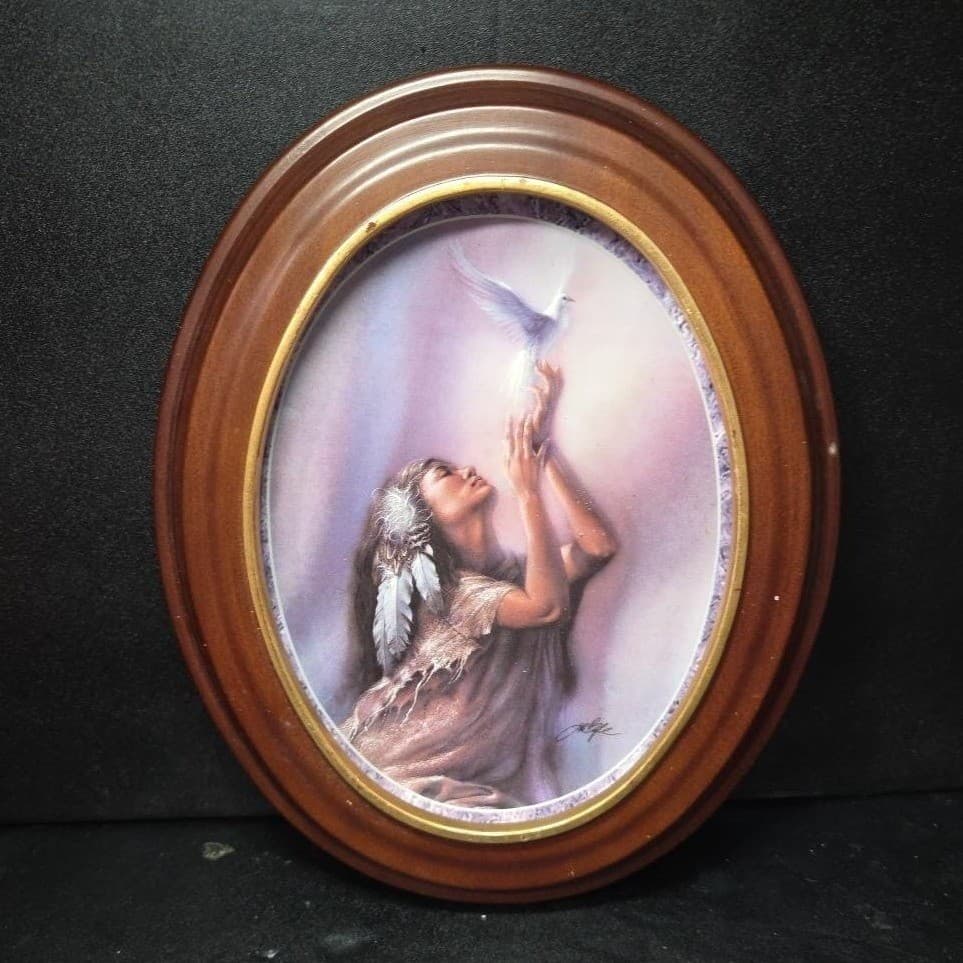 Bradford Exchange "The Vision" Collector Plate, Messengers of Spirit Collection - Thumbnail 2
