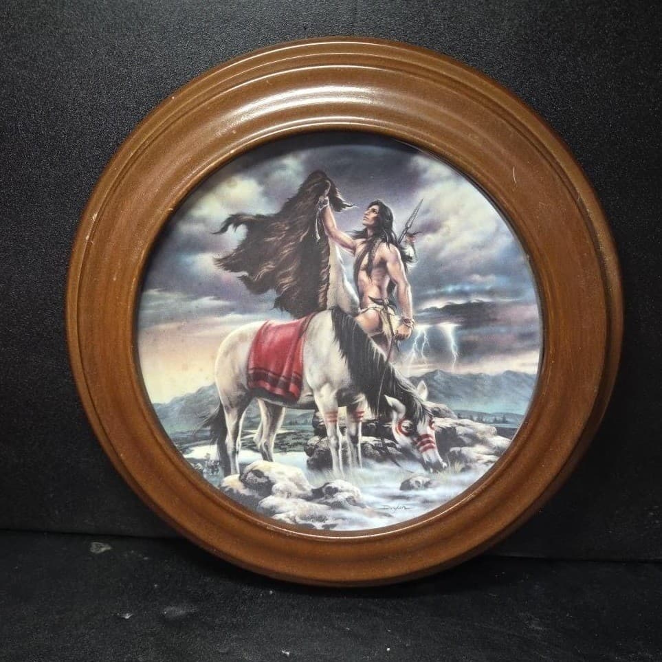 Bradford Exchange "The Provider" Collectors Plate, Hunters of the Spirit Decor - Thumbnail 2