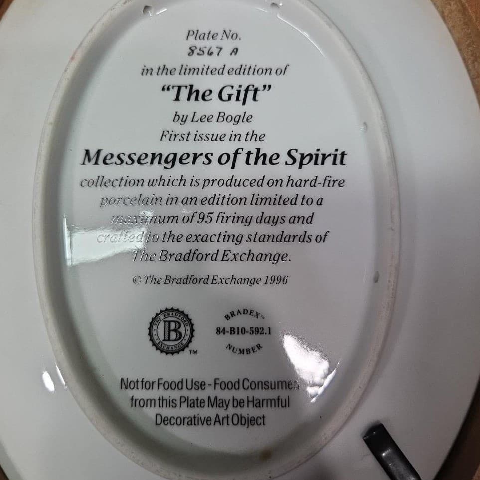 Bradford Exchange "The Vision" Collector Plate, Messengers of Spirit Collection - Thumbnail 4