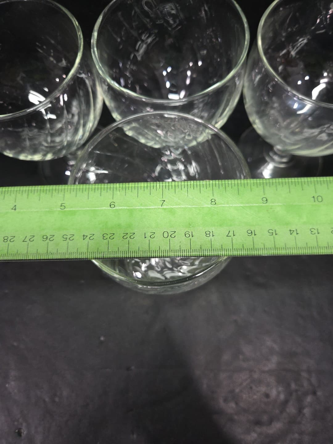 Gorham Style Wine Goblets, Verona Swirl Goblets, Vintage Glassware, Set of 4 - Thumbnail 9