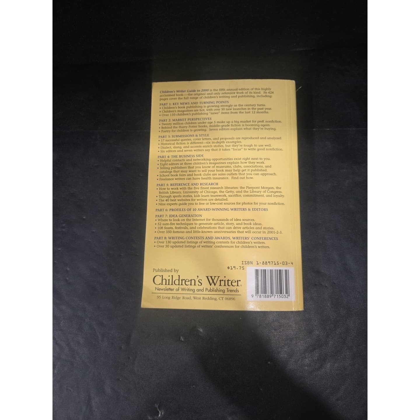 Children's Writer Guide to 2000 by Institute of Children's Literature, Paperback - Thumbnail 6