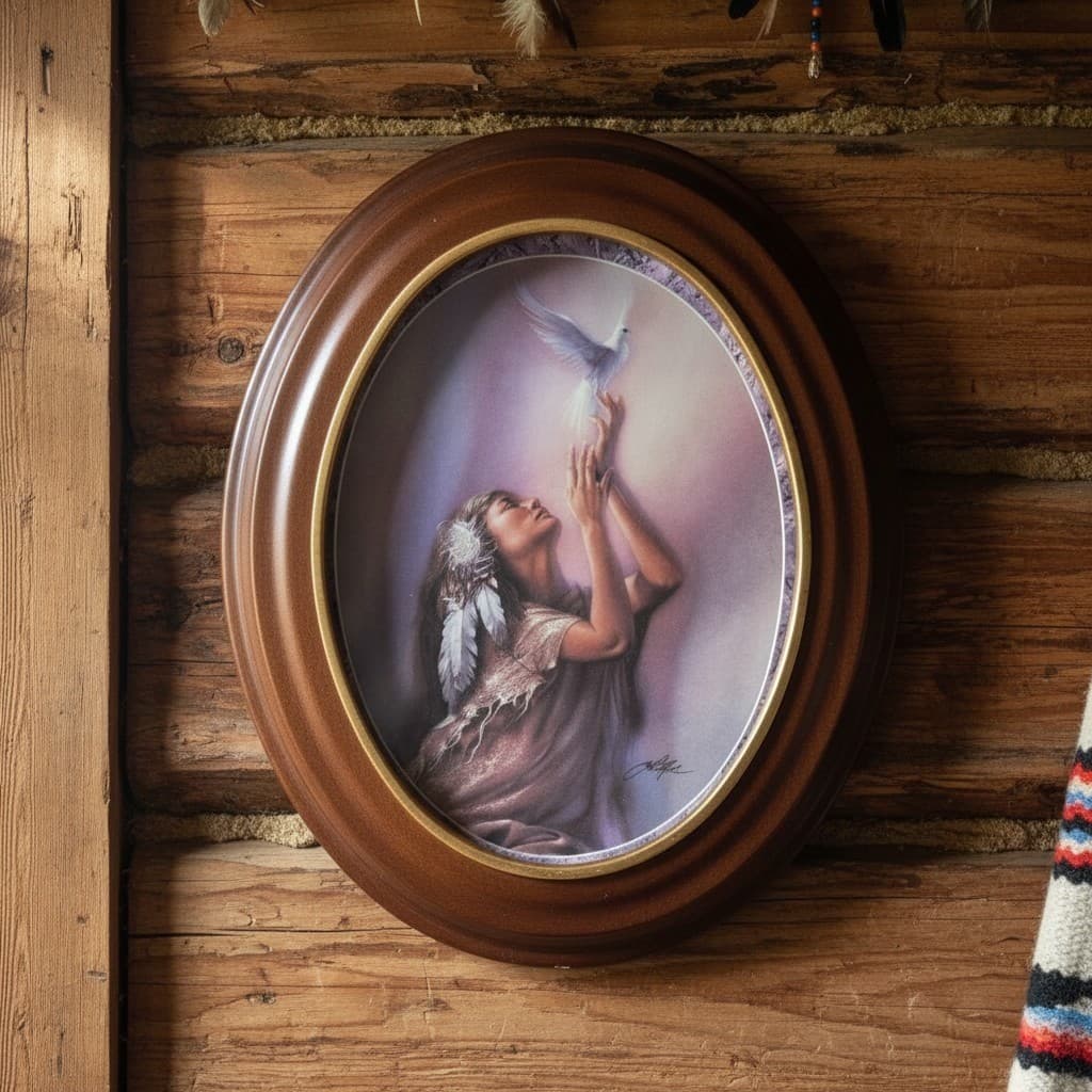 Bradford Exchange "The Vision" Collector Plate, Messengers of Spirit Collection
