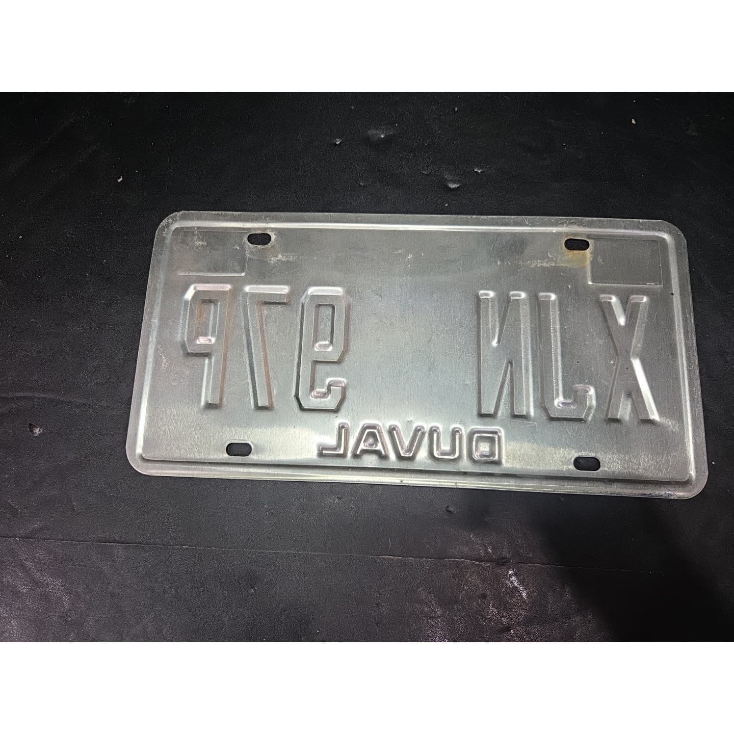 Florida License Plate XJN 97P, Duval County, Orange Graphic, Vintage 1998 - Thumbnail 2
