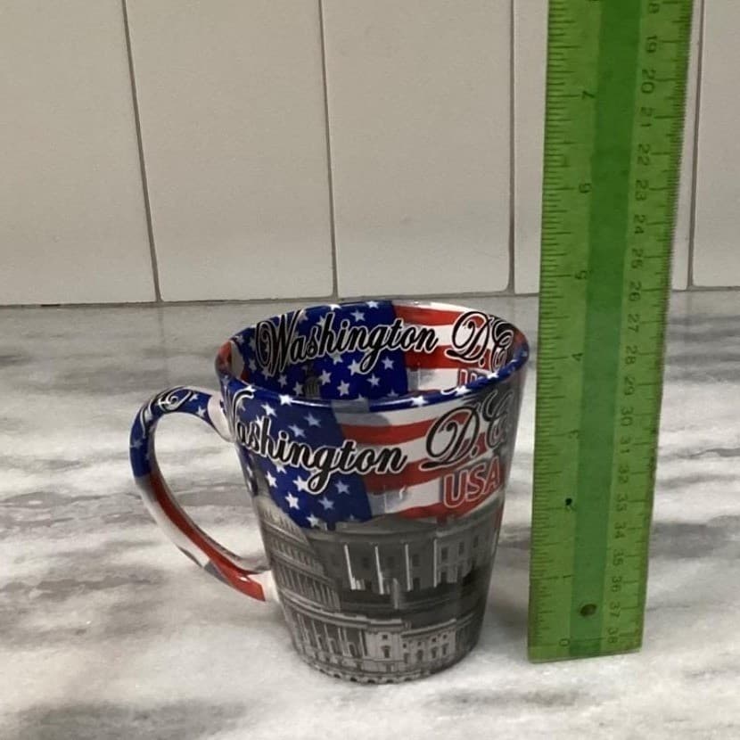 American Souvenir Coffee Cups, Set of 2, Washington DC & Mount Rushmore Mugs - Thumbnail 6
