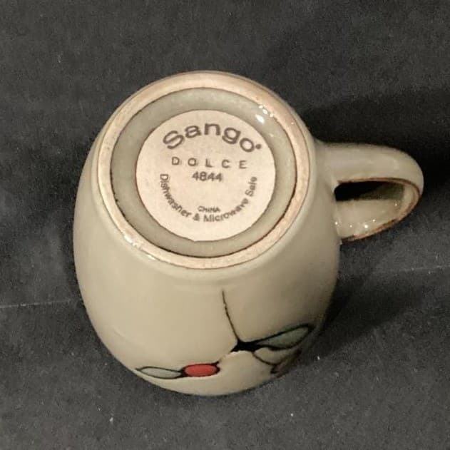 Sango Dolce Coffee Cups #4844, Set of 4, Ceramic Tan Mugs, Replacement Drinkware - Thumbnail 7
