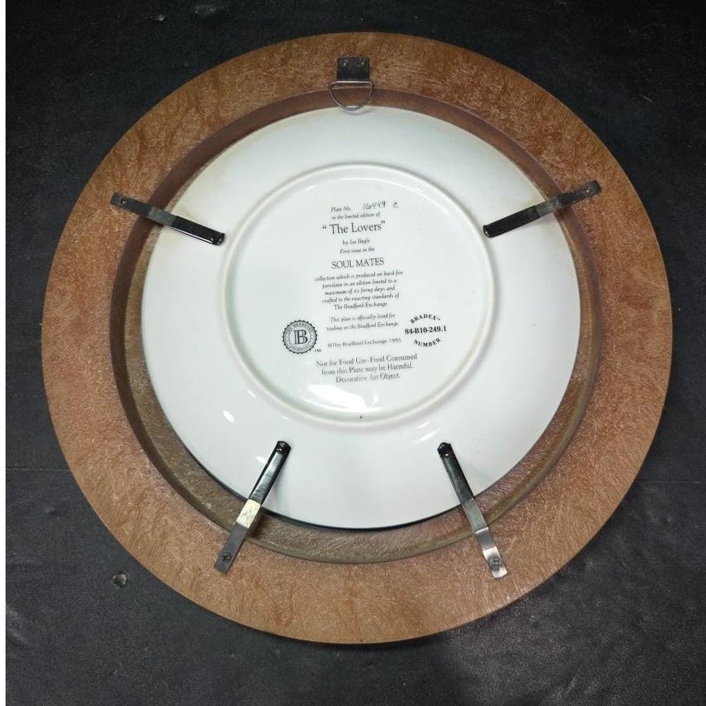 Bradford Exchange "The Lovers" Collectible Plate, Native American Soul Mates - Thumbnail 3