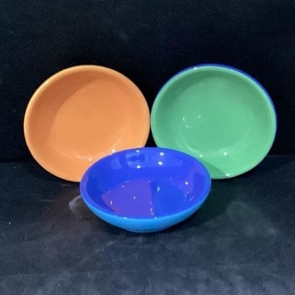 Sonoma Life + Style Summer Stripe Sauce Bowls, Set of 3, Multicolor Kitchenware - Thumbnail 2
