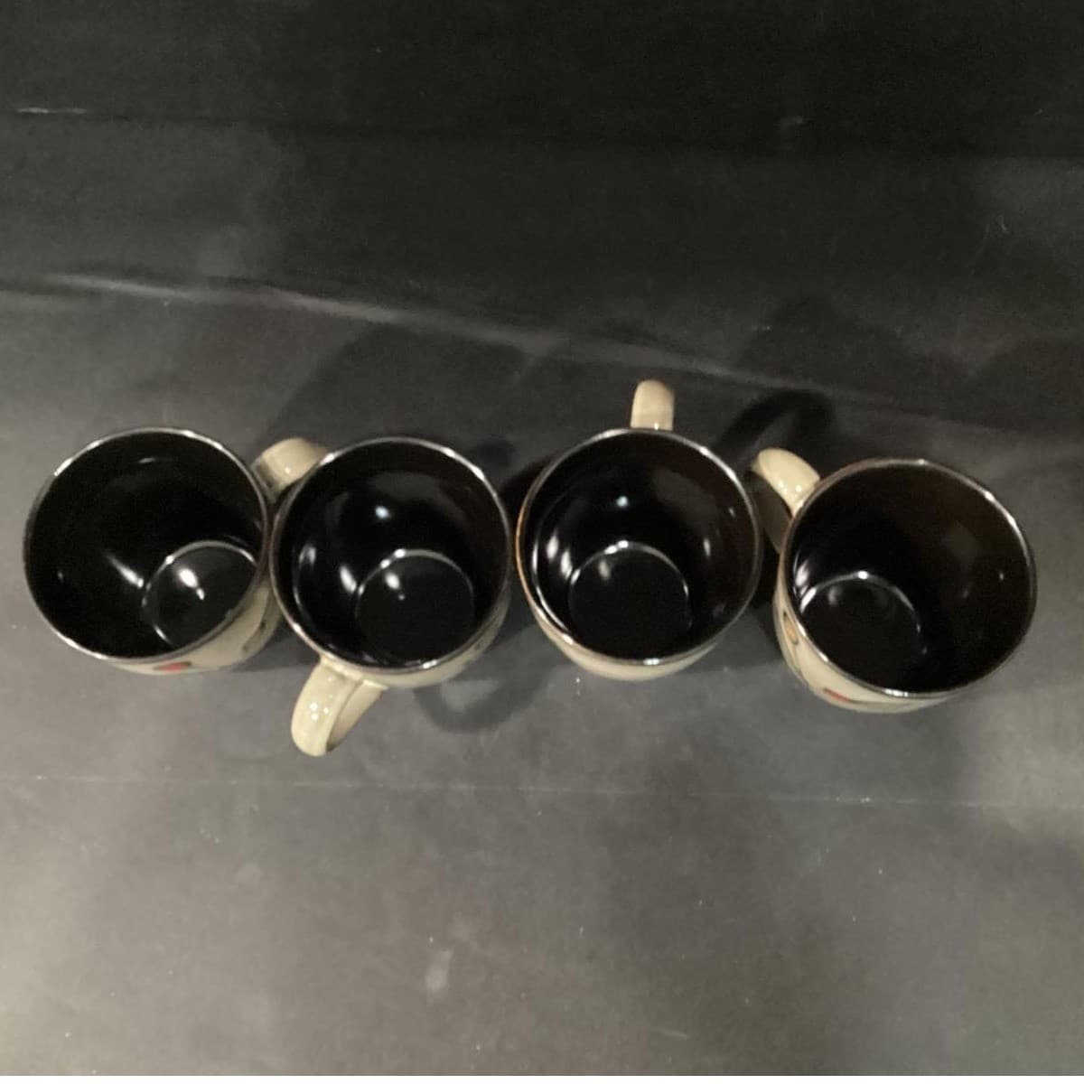 Sango Dolce Coffee Cups #4844, Set of 4, Ceramic Tan Mugs, Replacement Drinkware - Thumbnail 6