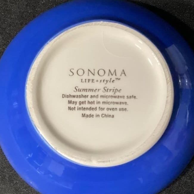Sonoma Life + Style Summer Stripe Sauce Bowls, Set of 3, Multicolor Kitchenware - Thumbnail 6