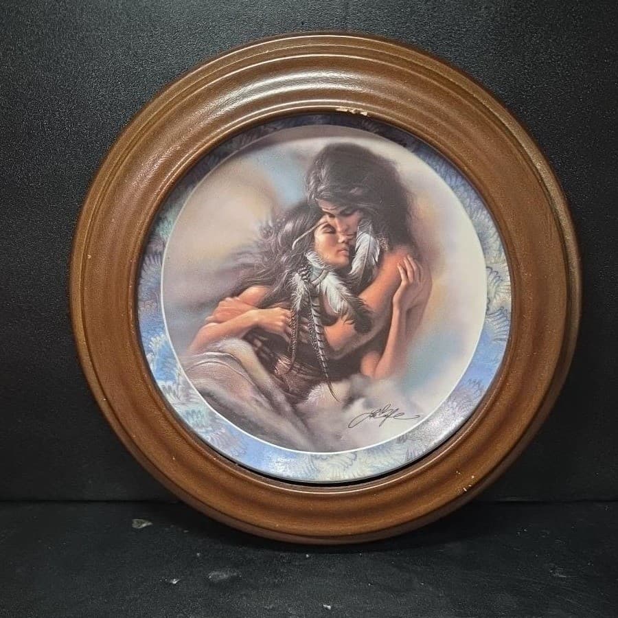 Bradford Exchange "The Lovers" Collectible Plate, Native American Soul Mates - Thumbnail 2