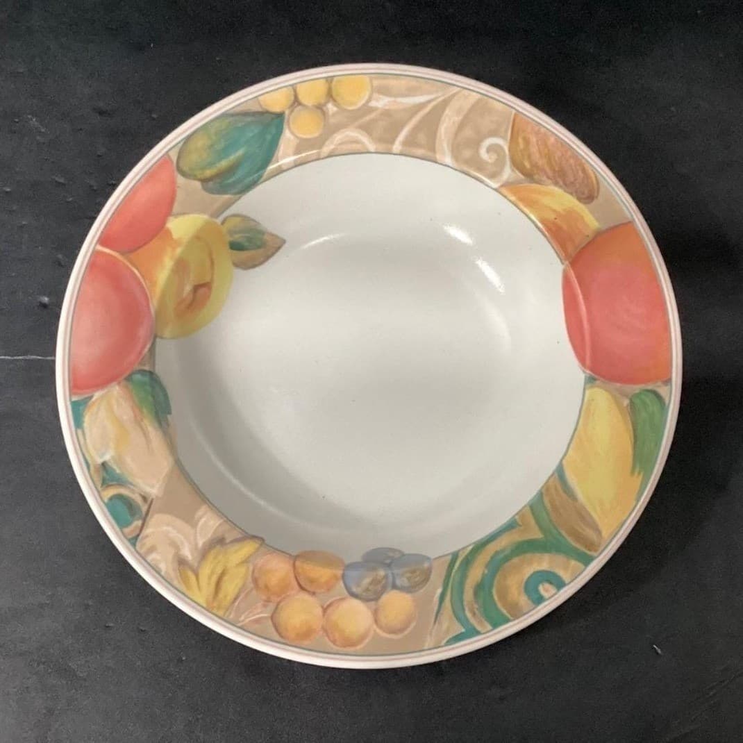 Mikasa Heritage Orchard Odyssey Cereal Bowls, Set of 4, Vtg Stoneware Dinnerware - Thumbnail 3