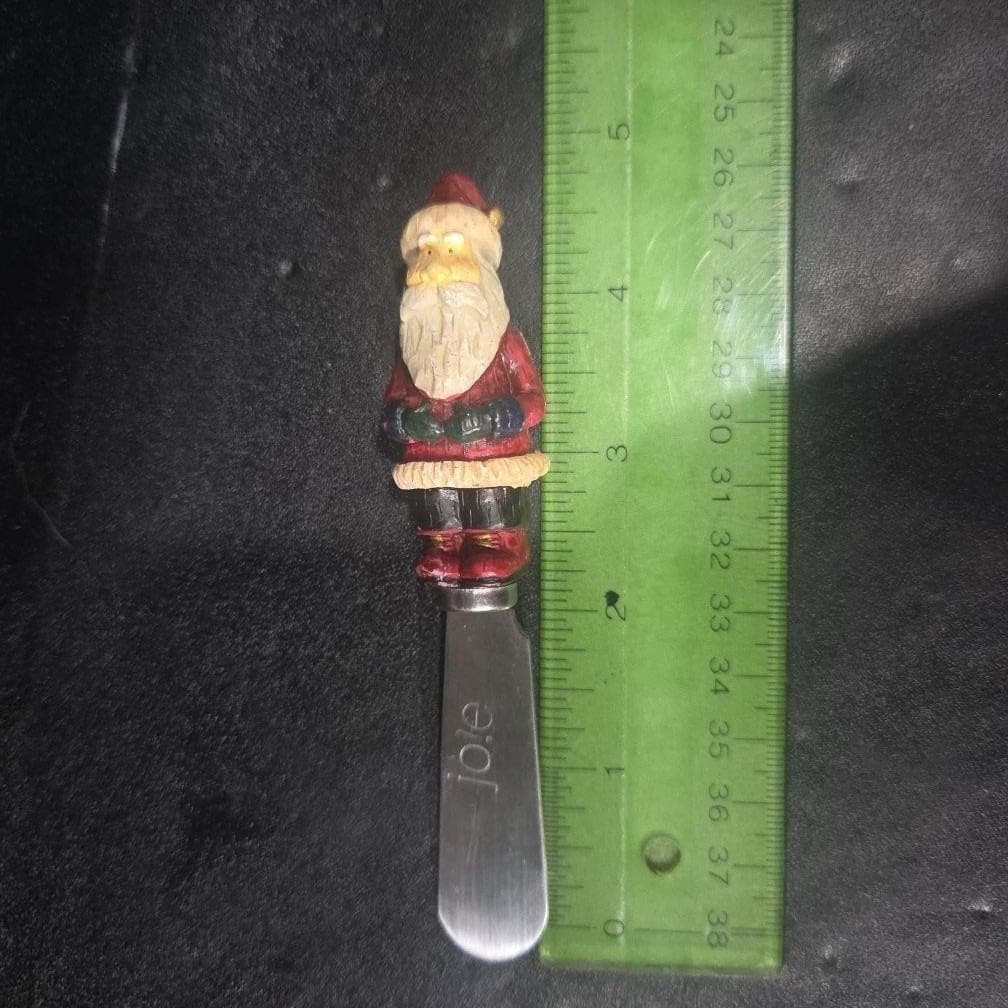 Joie Christmas Cheese Spreaders, Set of 4, Moose Snowman Soldier Santa Design - Thumbnail 5