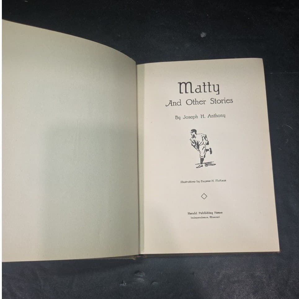 Matty And Other Stories by Joseph H Anthony Herald Publishing Baseball Hardcover - Thumbnail 5