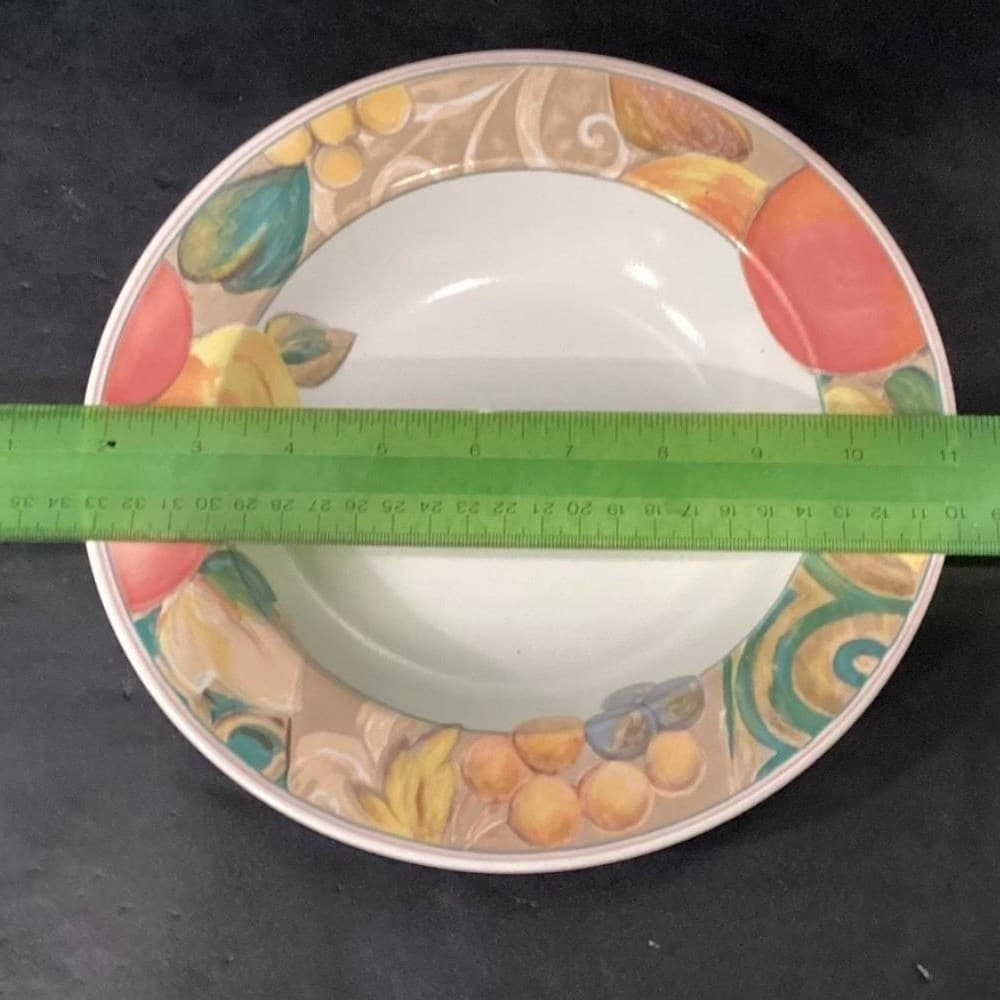 Mikasa Heritage Orchard Odyssey Cereal Bowls, Set of 4, Vtg Stoneware Dinnerware - Thumbnail 10