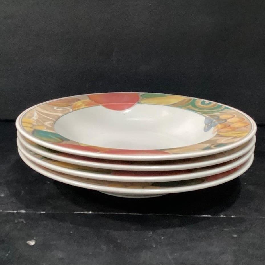 Mikasa Heritage Orchard Odyssey Cereal Bowls, Set of 4, Vtg Stoneware Dinnerware - Thumbnail 6