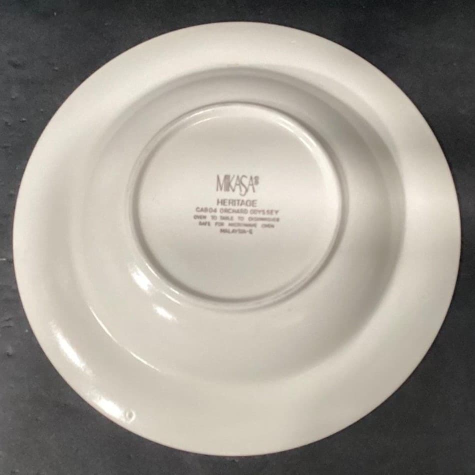 Mikasa Heritage Orchard Odyssey Cereal Bowls, Set of 4, Vtg Stoneware Dinnerware - Thumbnail 4
