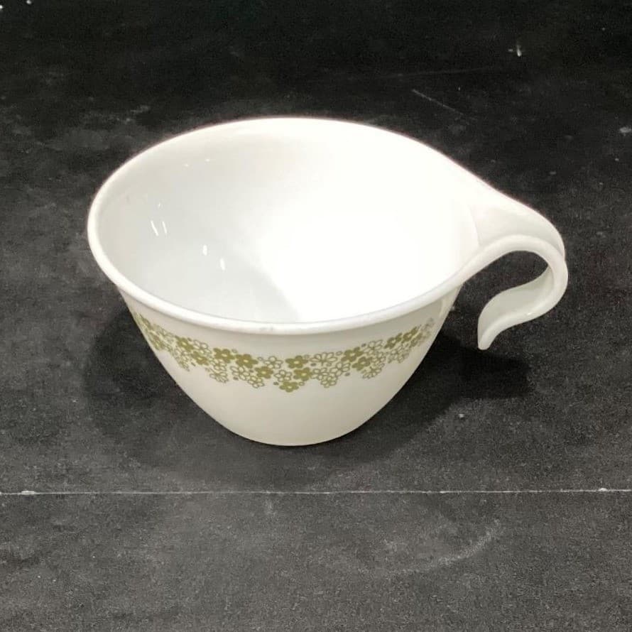 Corelle Crazy Daisy Spring Blossom Coffee Cups, Set of 4, Vtg Hook Handle Mugs - Thumbnail 3