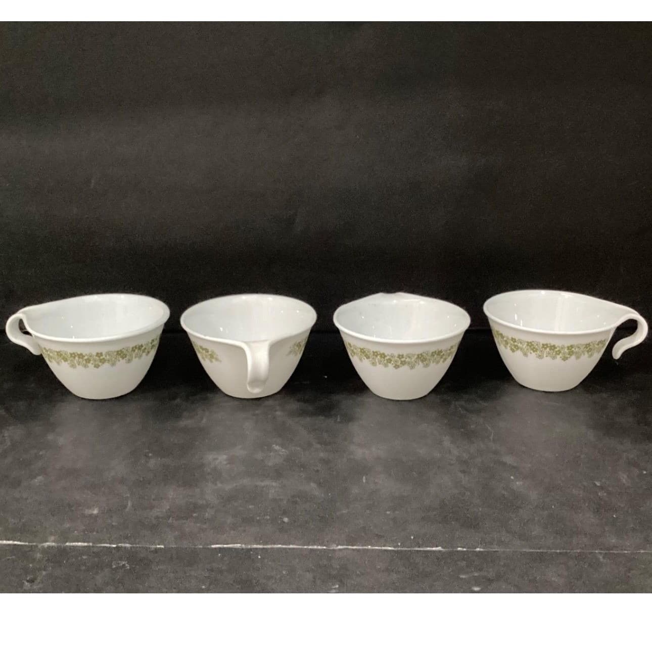 Corelle Crazy Daisy Spring Blossom Coffee Cups, Set of 4, Vtg Hook Handle Mugs - Thumbnail 7