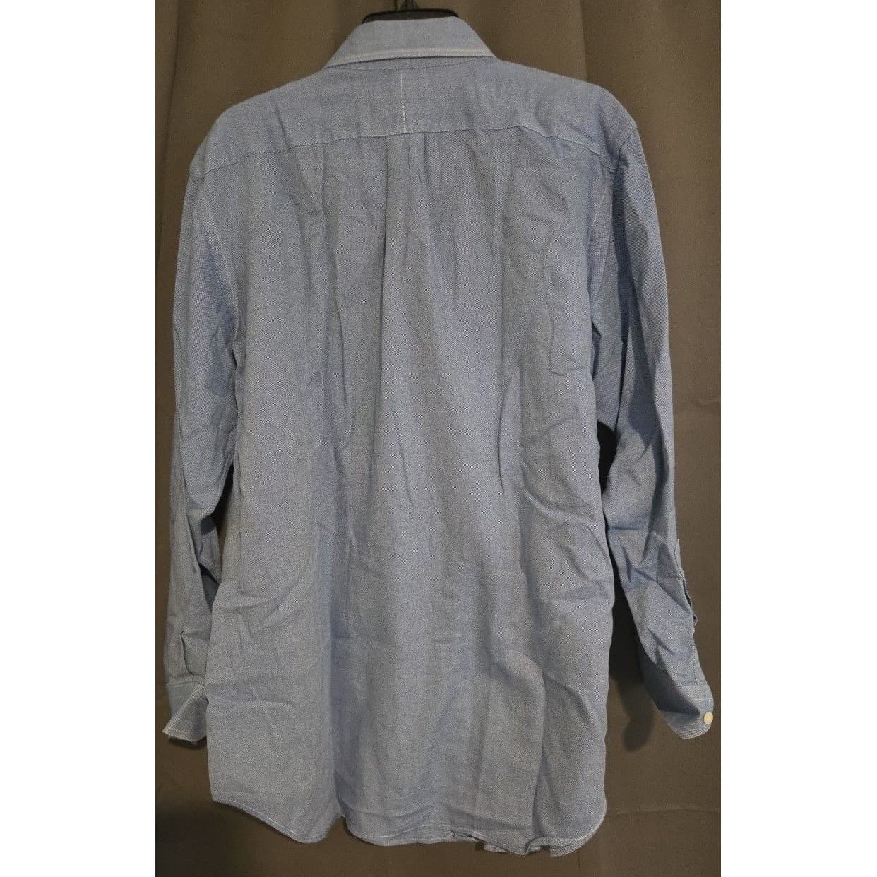Daniel Cremieux Collection Staney Shirt, Men's 16.5 33, Blue Cotton Button Down - Thumbnail 4