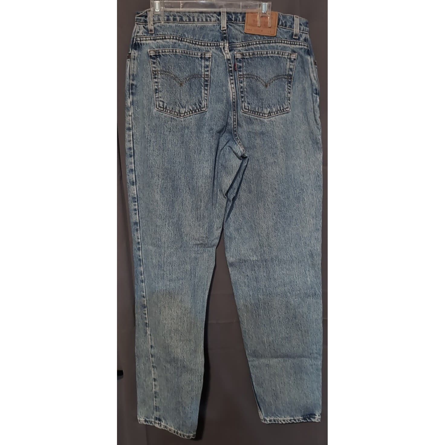 Levis 551 Vintage Relaxed Fit Tapered Leg Blue Jeans, Women's Size 16 Long - Thumbnail 4