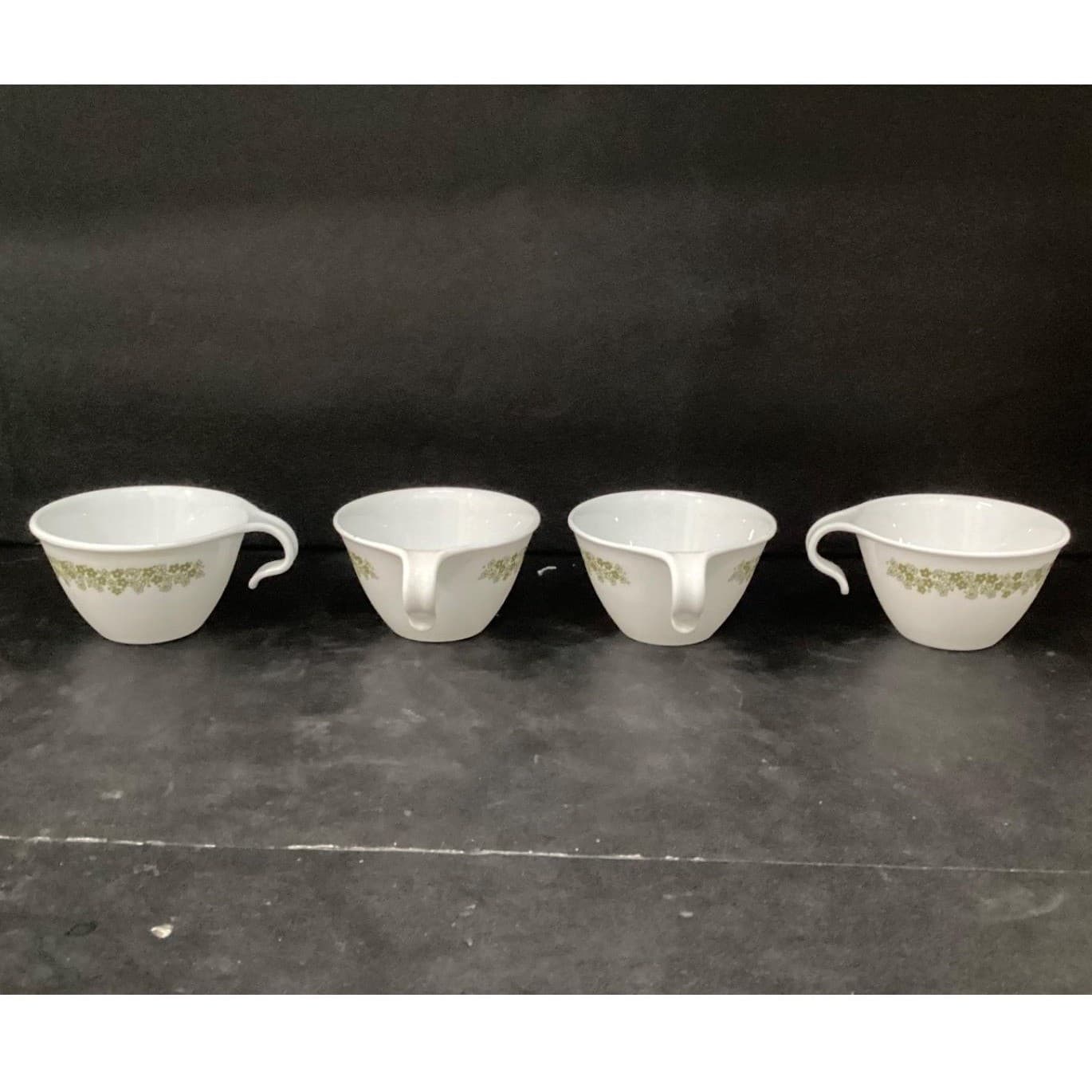 Corelle Crazy Daisy Spring Blossom Coffee Cups, Set of 4, Vtg Hook Handle Mugs - Thumbnail 9