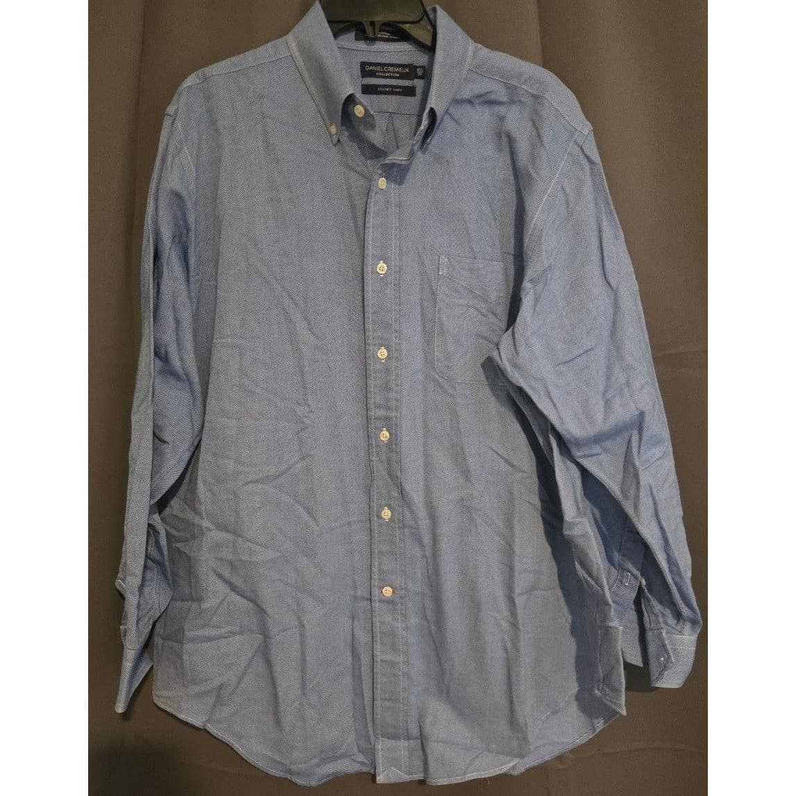 Daniel Cremieux Collection Staney Shirt, Men's 16.5 33, Blue Cotton Button Down - Thumbnail 3