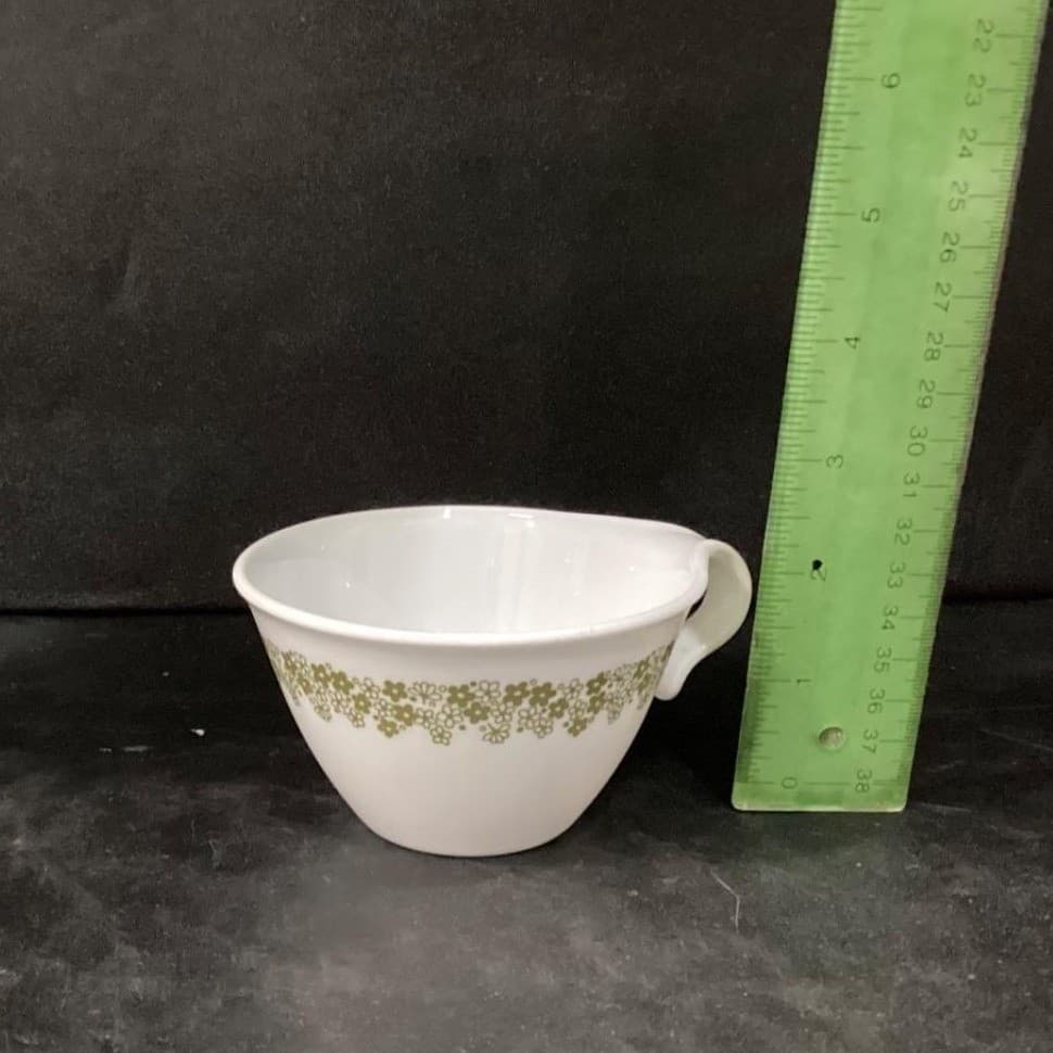 Corelle Crazy Daisy Spring Blossom Coffee Cups, Set of 4, Vtg Hook Handle Mugs - Thumbnail 10
