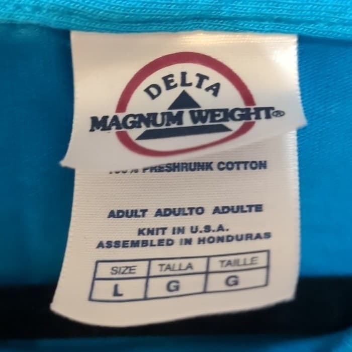 SeaWorld Dolphin Graphic T-Shirt, Men's Large, Blue Delta Magnum Weight Cotton - Thumbnail 5