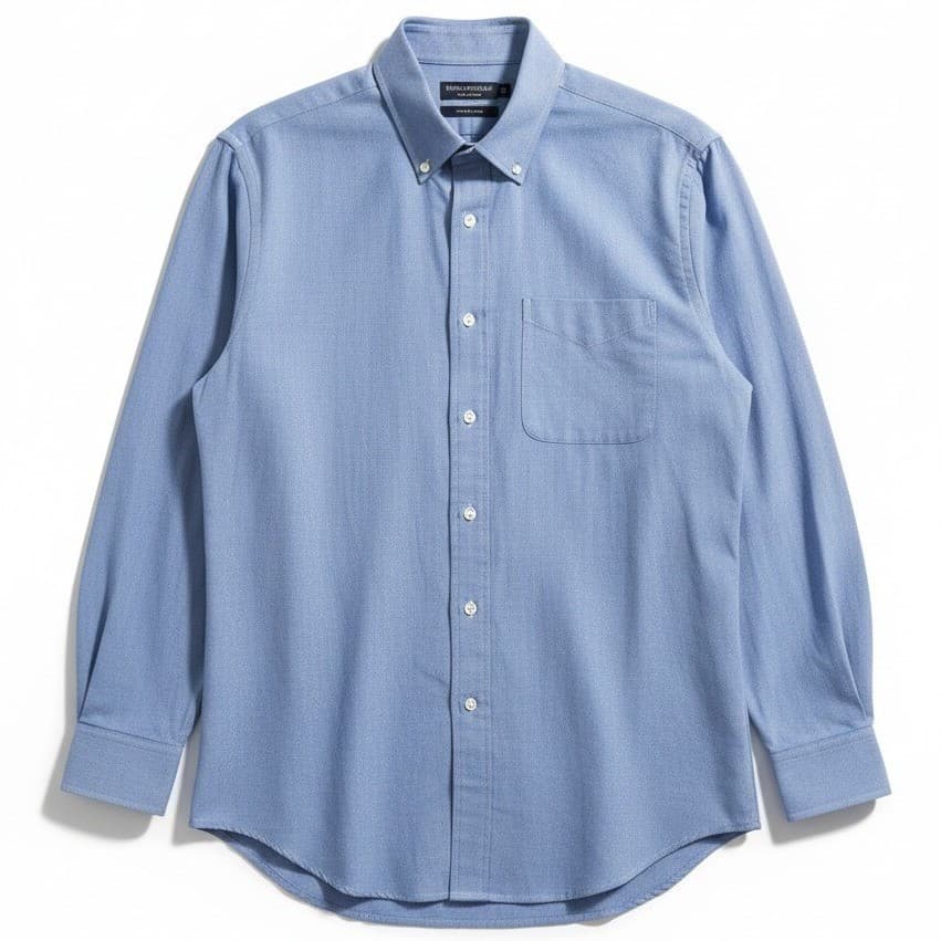Daniel Cremieux Collection Staney Shirt, Men's 16.5 33, Blue Cotton Button Down