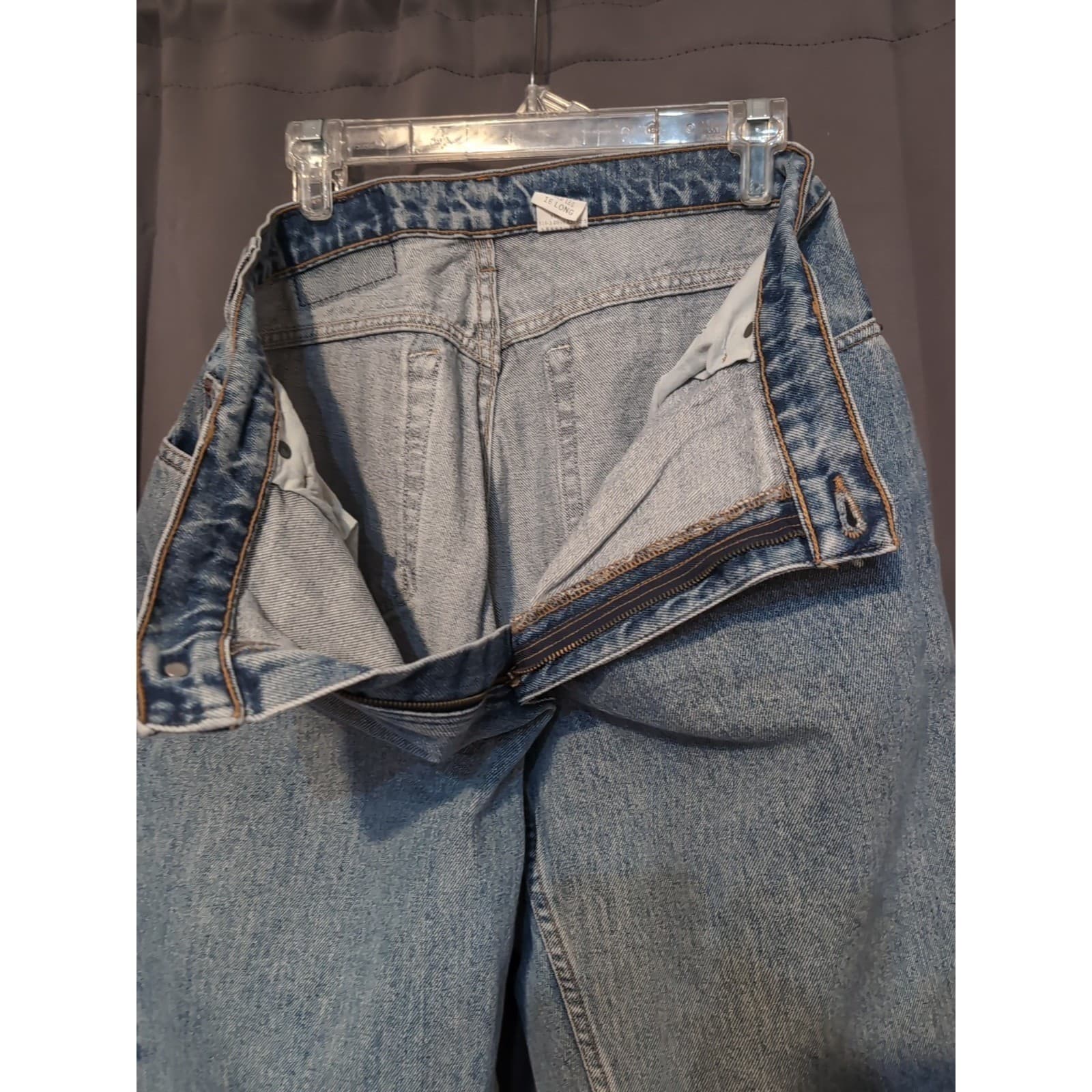 Levis 551 Vintage Relaxed Fit Tapered Leg Blue Jeans, Women's Size 16 Long - Thumbnail 6