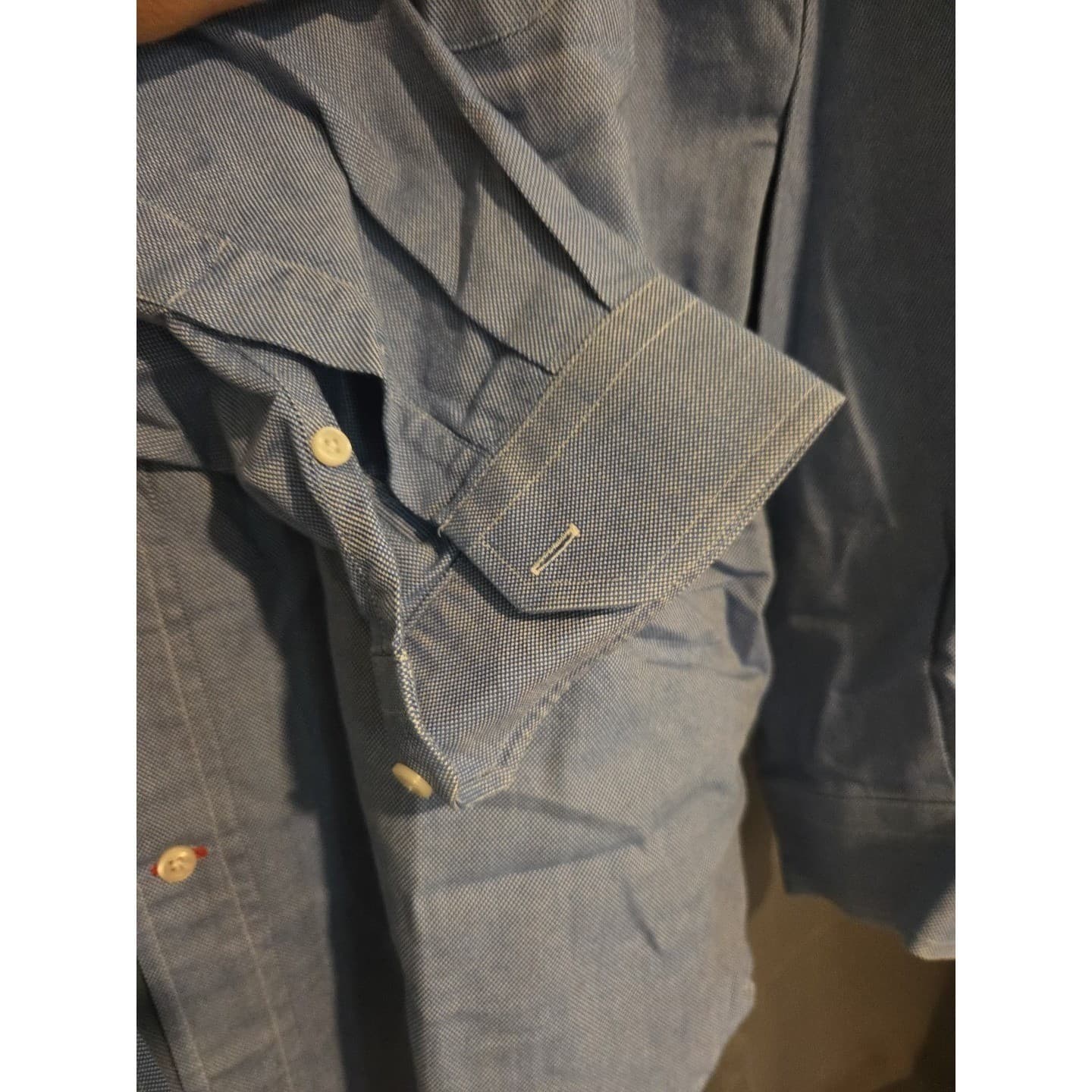 Daniel Cremieux Collection Staney Shirt, Men's 16.5 33, Blue Cotton Button Down - Thumbnail 7