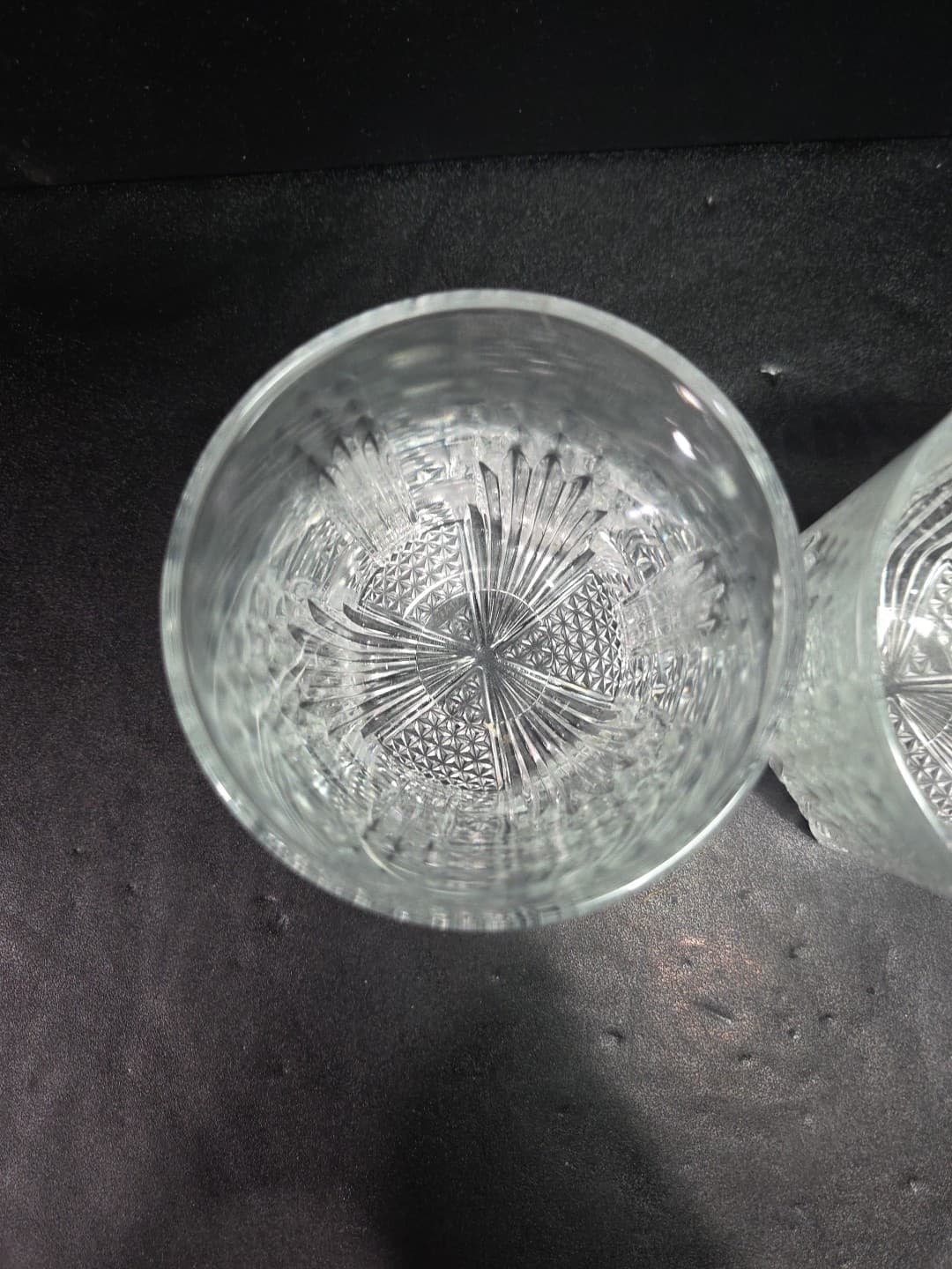 Bormioli Rocco Crystal Rocks Glasses, Set of 2, Vertical Fan Cut, 3.5" Barware - Thumbnail 6