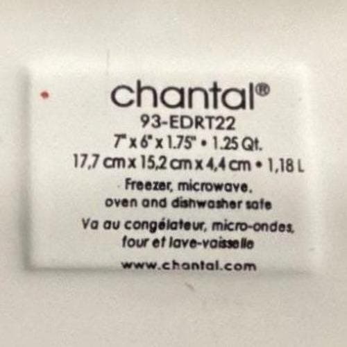 Chantal 1.25 Qt Red Ceramic Baking Dish, #93-EDRT22, Modern Stoneware Bakeware - Thumbnail 4