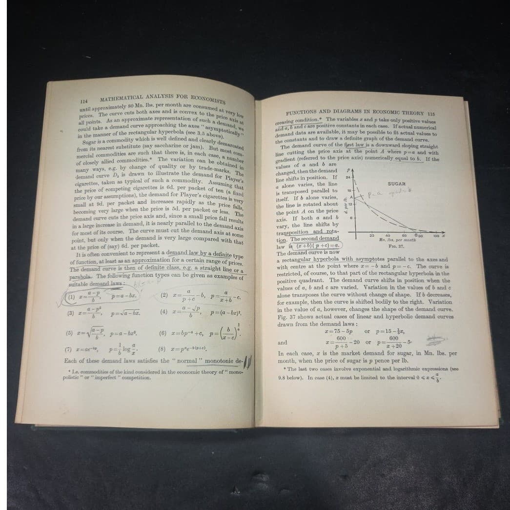 Mathematical Analysis for Economists R.G.D Allen 1950 Macmillan London Hardcover - Thumbnail 6