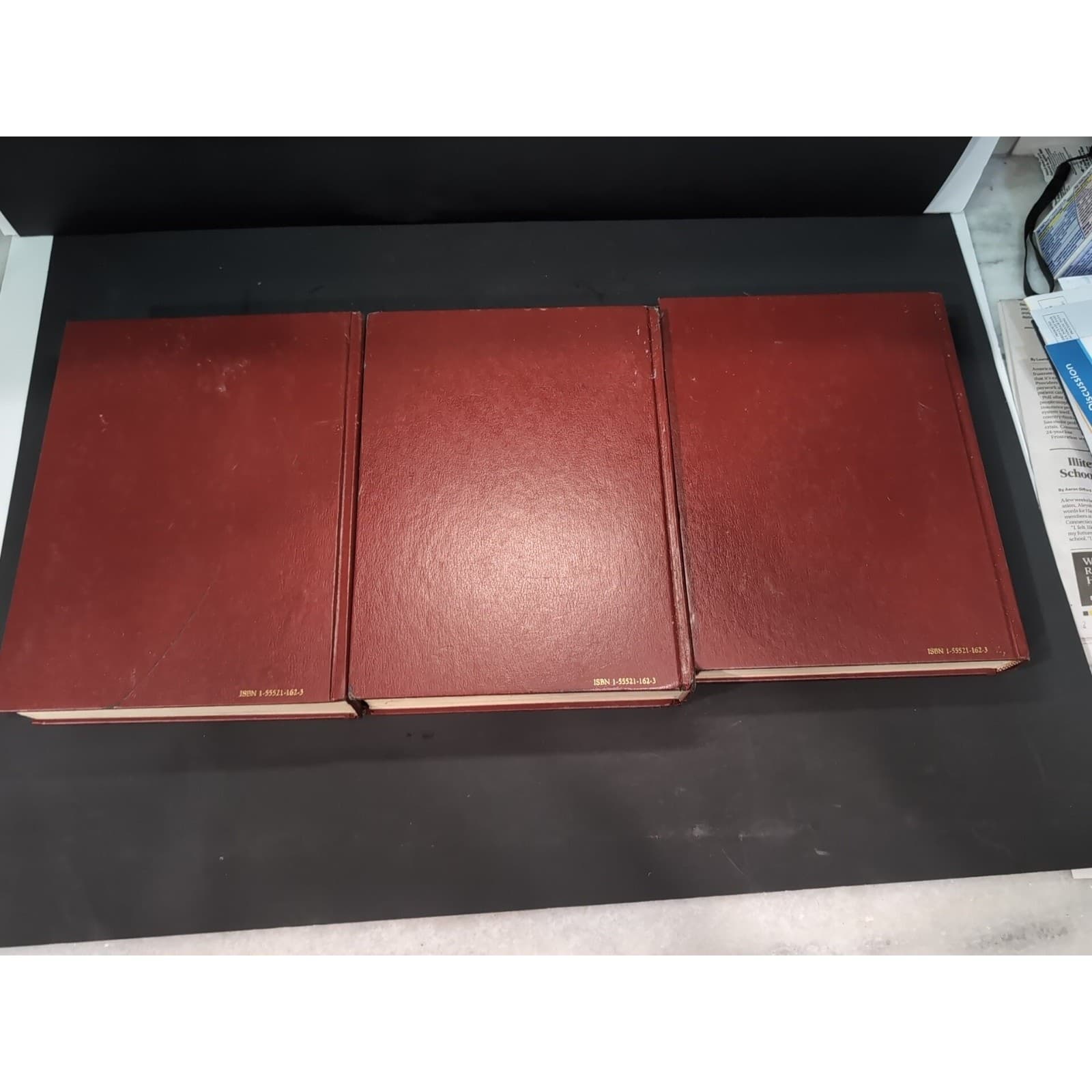 William Shakespeare Complete Works, 3 Volume Set, Wellfleet Press Red Gold Gilt - Thumbnail 11