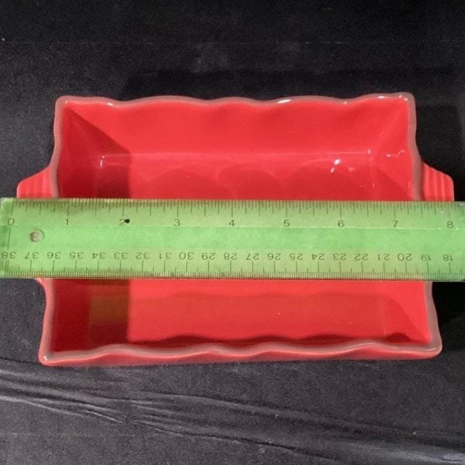 Chantal 1.25 Qt Red Ceramic Baking Dish, #93-EDRT22, Modern Stoneware Bakeware - Thumbnail 2