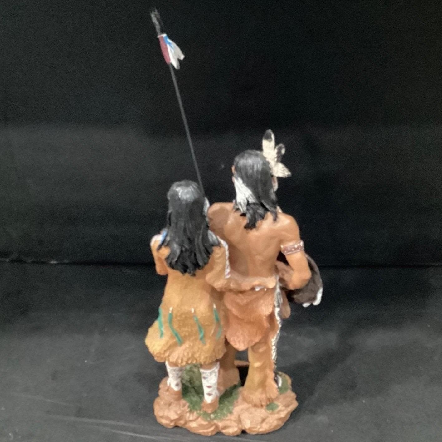 Ebros Hand-Painted Eagle Warrior Couple Figurine, Husband & Wife Family Sculptur - Thumbnail 7