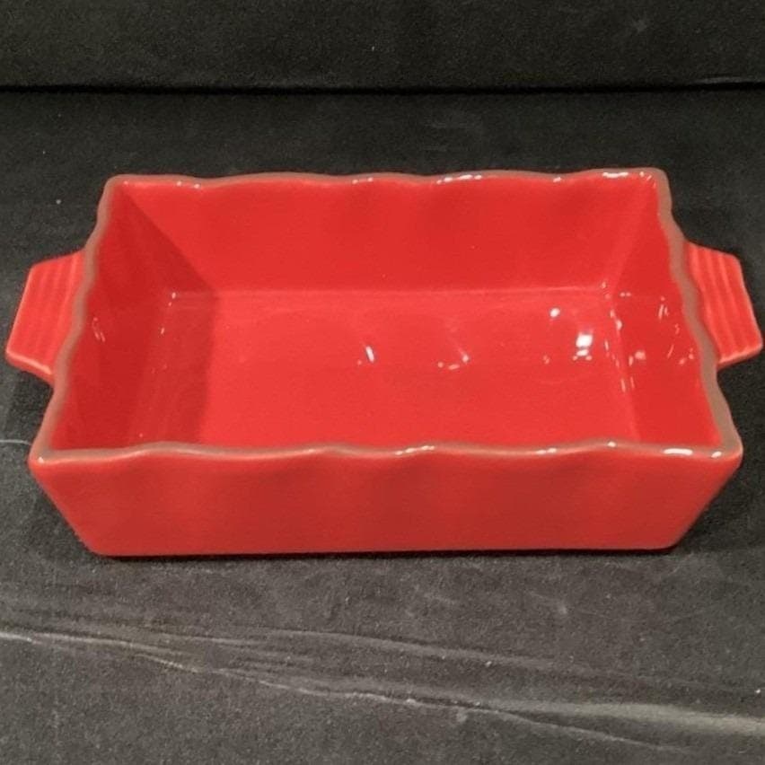 Chantal 1.25 Qt Red Ceramic Baking Dish, #93-EDRT22, Modern Stoneware Bakeware - Thumbnail 7