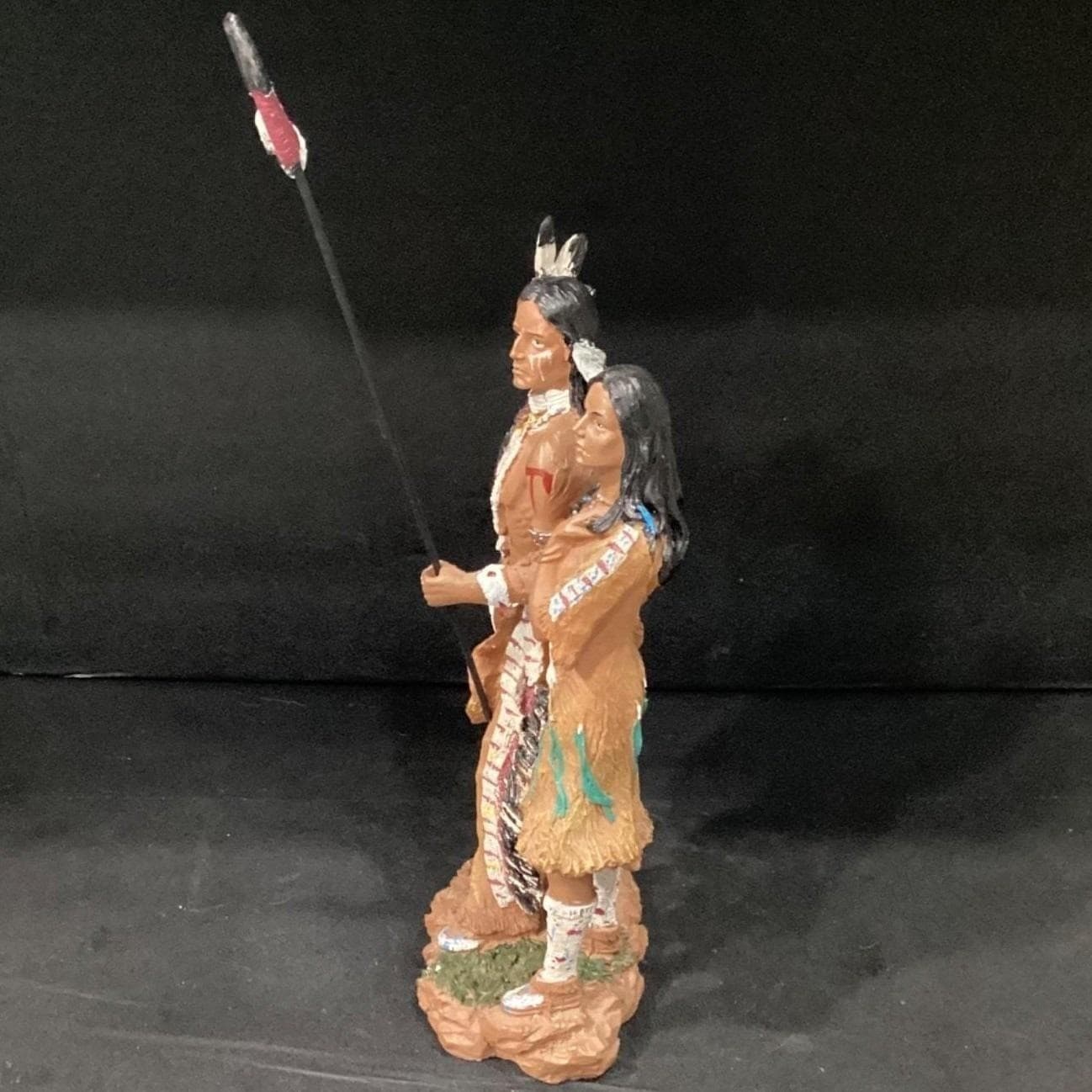 Ebros Hand-Painted Eagle Warrior Couple Figurine, Husband & Wife Family Sculptur - Thumbnail 8