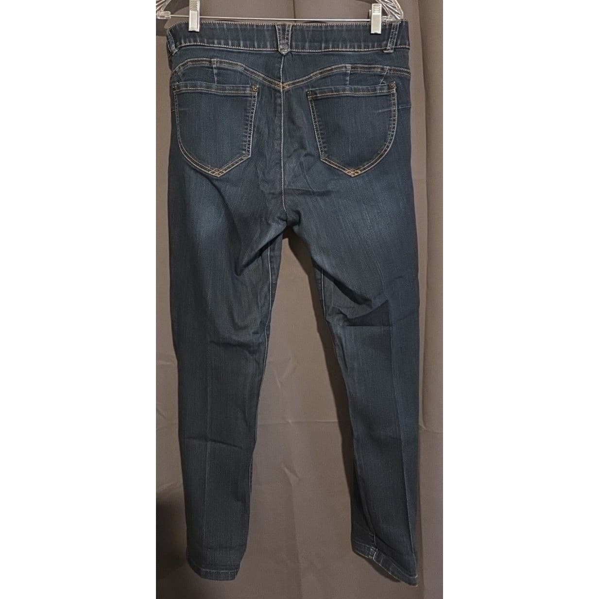 Democracy Ab solution Booty Lift Dark Wash Blue Skinny Jeans, Size 10, B1105ADBX - Thumbnail 4