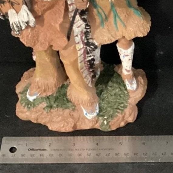Ebros Hand-Painted Eagle Warrior Couple Figurine, Husband & Wife Family Sculptur - Thumbnail 3