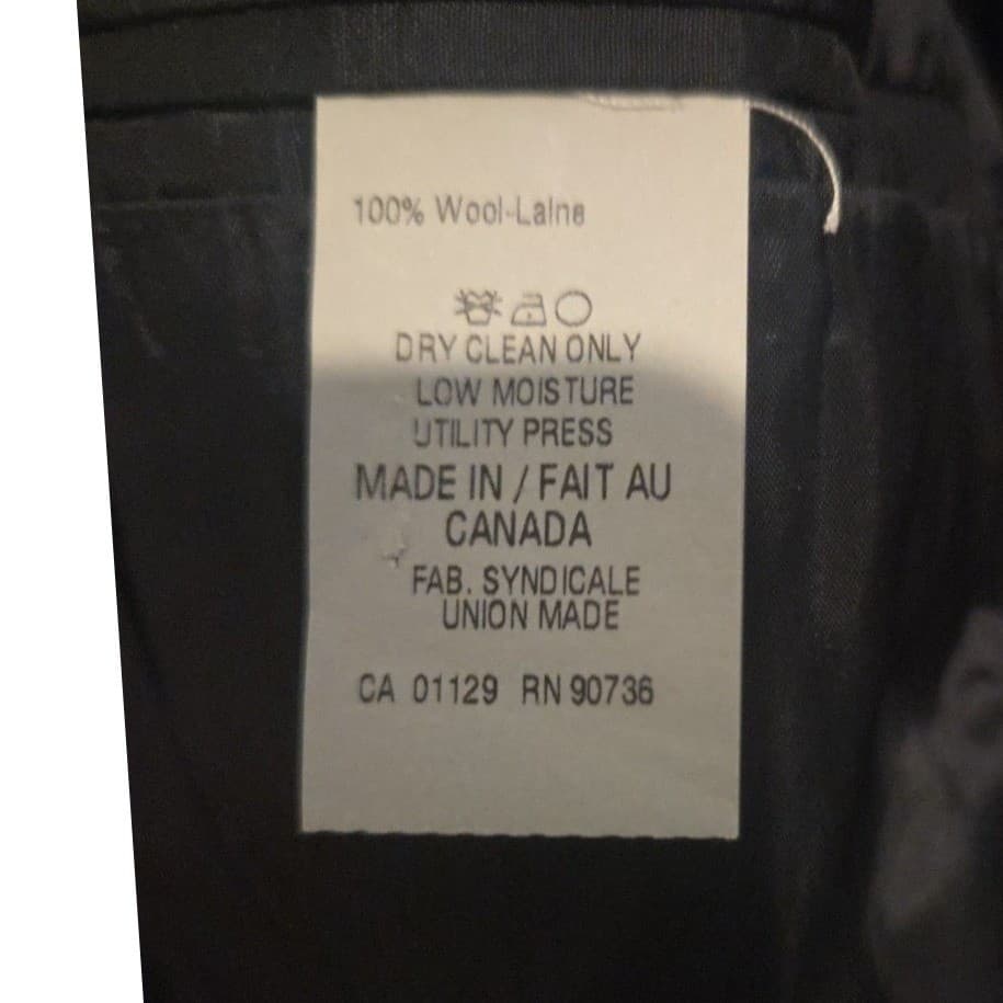 Lauren Ralph Lauren Grey Wool Pinstripe Blazer, Men's 41R Two Button Sport Coat - Thumbnail 11