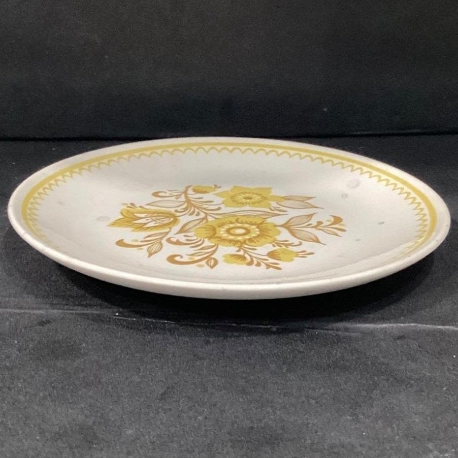 Royal China Cavalier Ironstone Jubilee Dinner Plate, Vtg Yellow Flower Pattern - Thumbnail 11