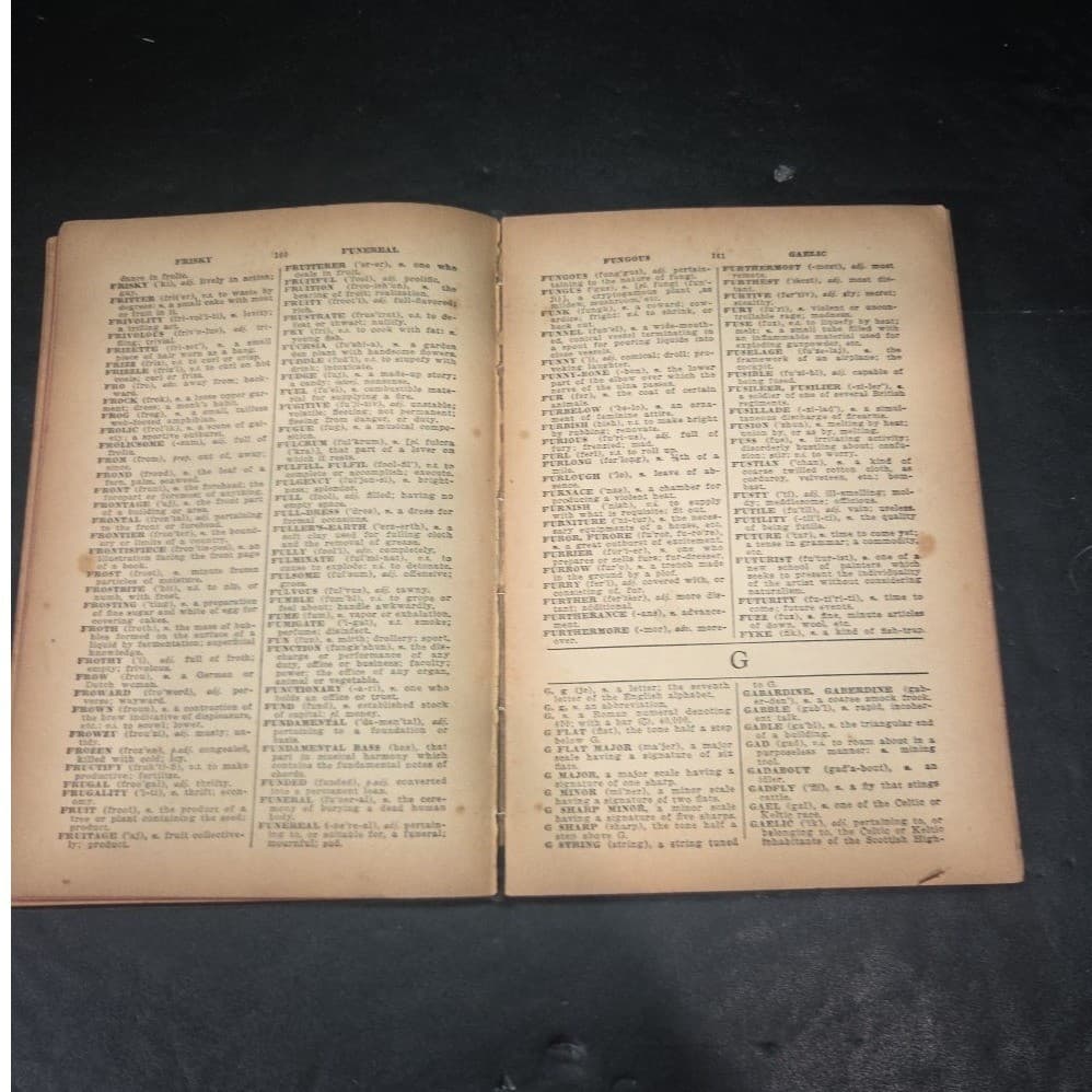 The Modern Webster Dictionary, World Syndicate Publishing Black, Vintage 1937 - Thumbnail 6