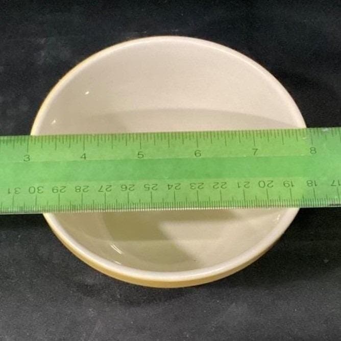 Cooks Tools Nesting Bowls, Set of 2, Vintage Ribbed Ceramic Kitchenware Bakeware - Thumbnail 5